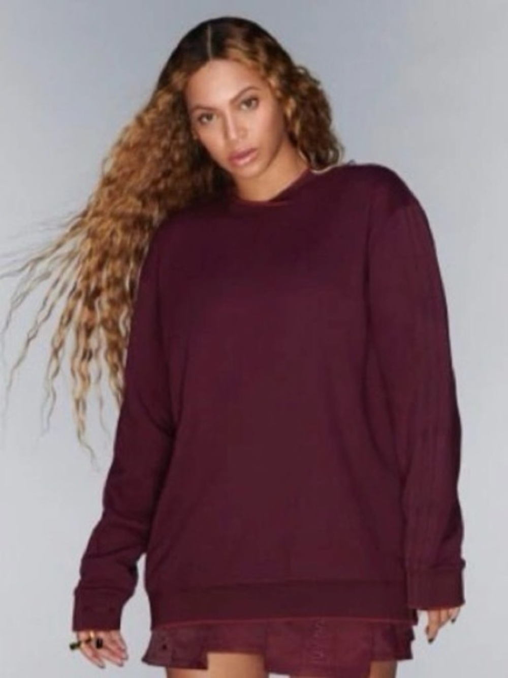 NWOT Adidas x Ivypark Women's Noble Maroon Crewneck Sweatshirt Sz L